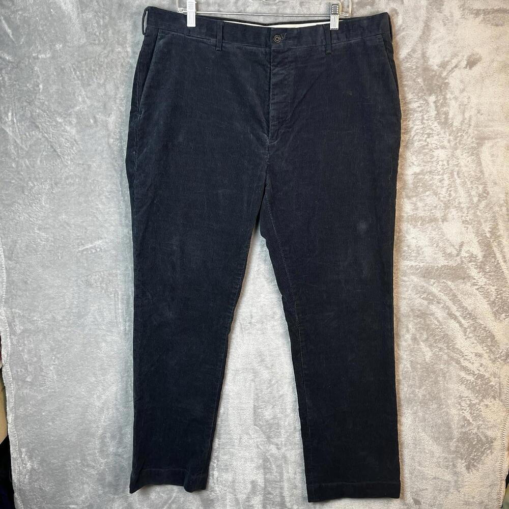 Polo‎ Ralph Lauren Pants Mens 38x31 Corduroy Navy Blue Straight Leg Classic Fit